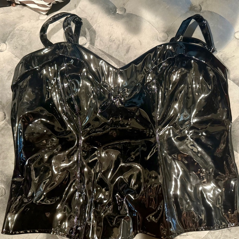 Vixen by Micheline Pitt Miss Kitty Maneater vinyl top XXL. NWT